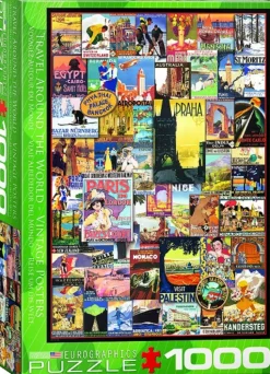 Eurographics - Legpuzzel - Travel - Vintage Posters - 1000 stukjes