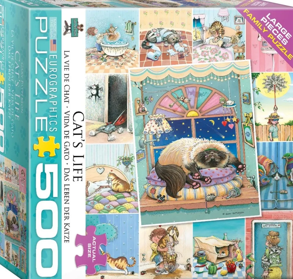 Eurographics - Legpuzzel - A Cat's Life 500 XL stukjes