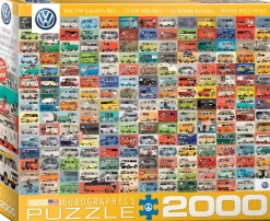 Eurographics - Legpuzzel - VW - Bonte Bulli Wereld - 2000 stukjes
