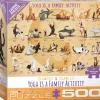 Eurographics - Legpuzzel - Yoga Cats - 500XL stukjes
