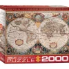 Eurographics - Legpuzzel - Antique World Map - 2000
