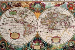 Eurographics - Legpuzzel - Antique World Map - 2000