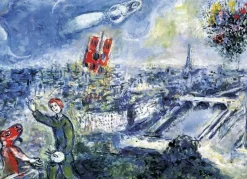 Eurographics - Legpuzzel - Marc Chagall - Abstract Parijs - 1000 stukjes