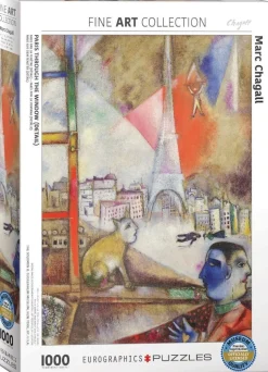 Eurographics - Legpuzzel - Marc Chagall - Detail uit Parijs uit het Venster - 1000 stukjes
