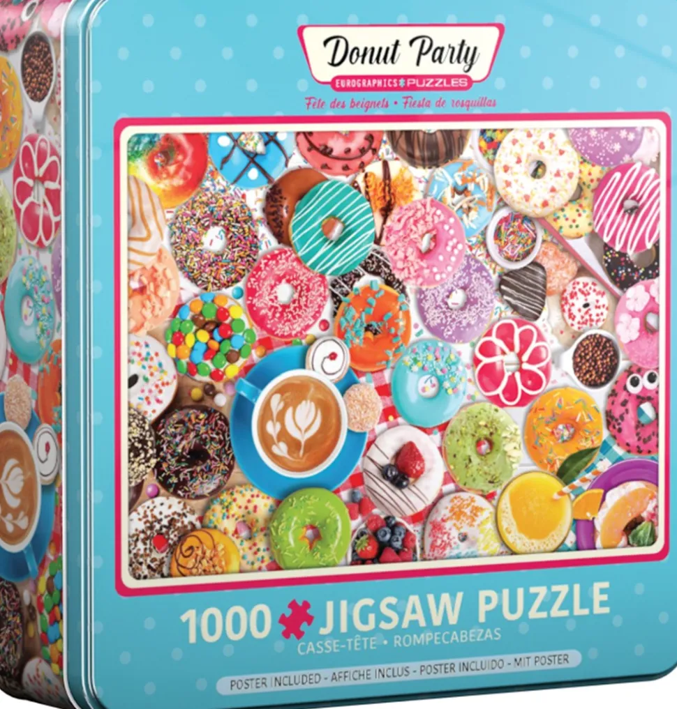 Eurographics - Legpuzzel in Bewaarblik - Donut Feestje - 1000 stukjes