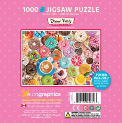 Eurographics - Legpuzzel in Bewaarblik - Donut Feestje - 1000 stukjes