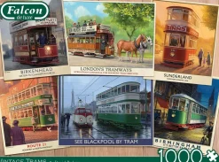 Falcon de Luxe - Legpuzzel - Vintage Trams - 1000 stukjes