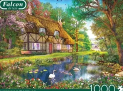 Falcon de Luxe - Legpuzzel - Waterside Cottage - 1000 stukjes