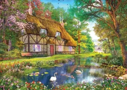 Falcon de Luxe - Legpuzzel - Waterside Cottage - 1000 stukjes