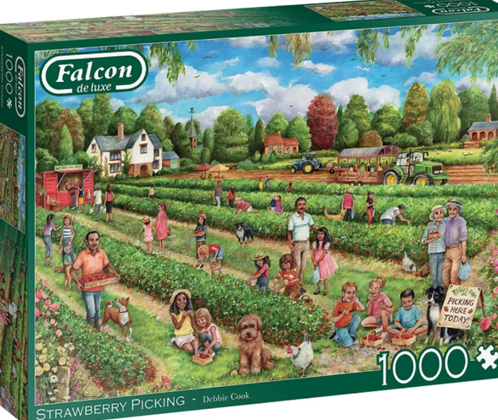 Falcon de Luxe - Legpuzzel - Strawberry Picking - 1000 stukjes