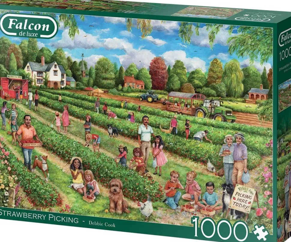 Falcon de Luxe - Legpuzzel - Strawberry Picking - 1000 stukjes
