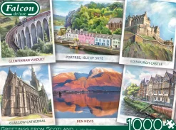 Falcon de Luxe - Legpuzzel - Greetings From Scotland - 1000 stukjes
