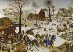 Grafika - Legpuzzel - Brueghel Pieter-Volkstelling in Bethlehem - 1000 stukjes