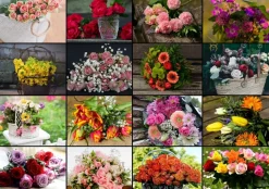 Grafika - Legpuzzel - Collage - Bloemen - 1500 stukjes