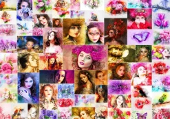 Grafika - Legpuzzel - Collage Vrouwen -1500 stukjes