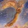 Grafika - Legpuzzel - Harp Angel - 1000 stukjes
