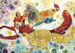 Grafika - Legpuzzel - Leaping Foxs - 1500 stukjes