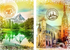 Grafika - Legpuzzel - Oostenrijk en Zwitserland - 2000 stukjes