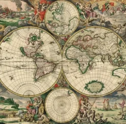 Grafika - Legpuzzel - Oude Wereldkaart - 1500 stukjes