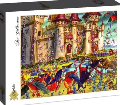 Grafika - Legpuzzel - Ridders - Het Beleg - 2000 stukjes