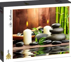 Grafika - Legpuzzel - Zen Kaarsen met Stenen - 1000 stukjes