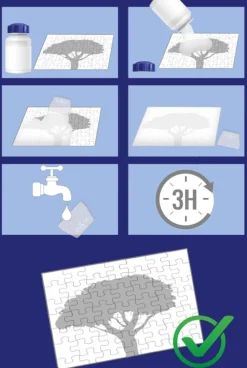 Jig & Puz - Legpuzzel - Puzzellijm voor 4 x 1000 Stukjes met Spatel