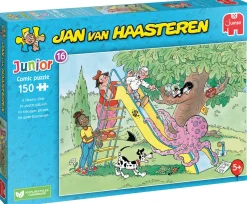 Jumbo - Jan van Haasteren - Junior 16 Legpuzzel - Een Gladde Glijbaan - 150 stukjes