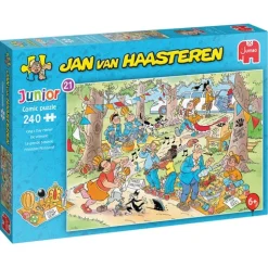 Jumbo - Jan van Haasteren - Junior 21 Legpuzzel - De Vrijmarkt - 240 stukjes