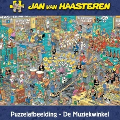 Jumbo - Jan van Haasteren - Legpuzzel - De Muziekwinkel en Vakantiekriebels - 2 x 1000 stukjes