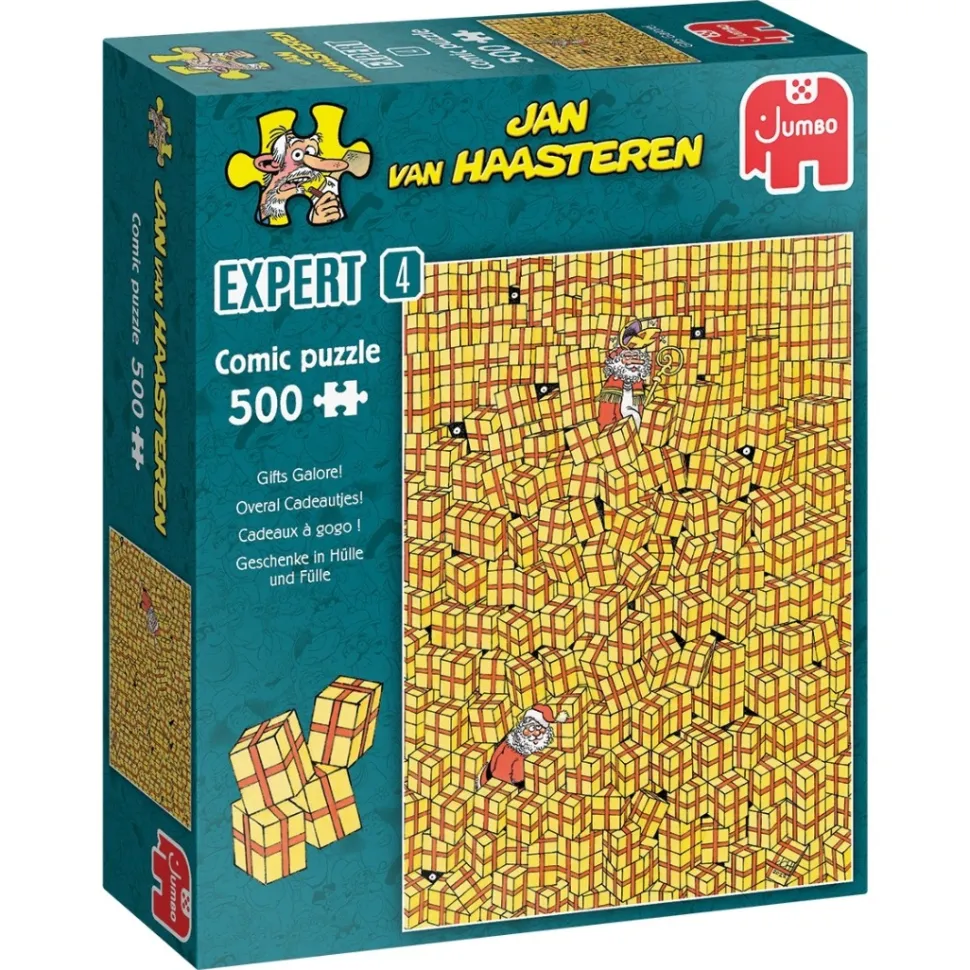 Jumbo - Jan van Haasteren - Legpuzzel - Expert 4 - Overal Cadeautjes? - 500 stukjes