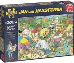 Jumbo - Jan van Haasteren - Legpuzzel - Kamperen In Het Bos - 1000 stukjes