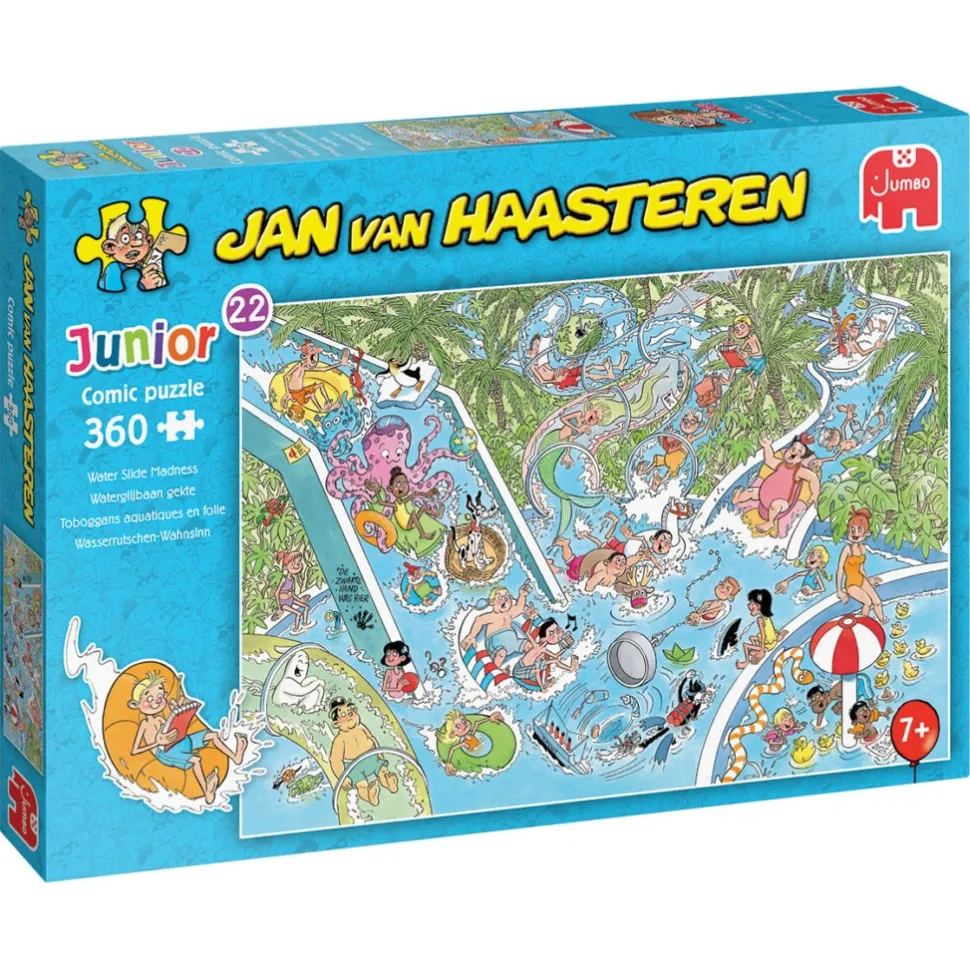 Jumbo - Jan van Haasteren - Junior 22 Legpuzzel - Waterglijbaangekte - 360 stukjes