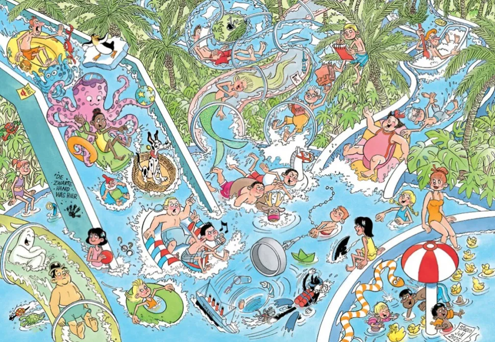 Jumbo - Jan van Haasteren - Junior 22 Legpuzzel - Waterglijbaangekte - 360 stukjes