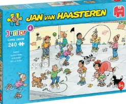 Jumbo - Jan van Haasteren - Junior 4 Legpuzzel - Speelkwartiertje - 240 stukjes