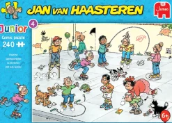 Jumbo - Jan van Haasteren - Junior 4 Legpuzzel - Speelkwartiertje - 240 stukjes
