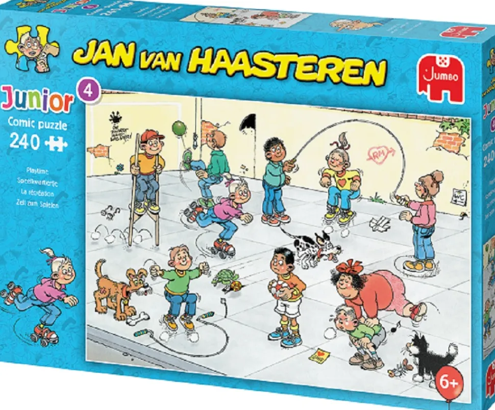 Jumbo - Jan van Haasteren - Junior 4 Legpuzzel - Speelkwartiertje - 240 stukjes