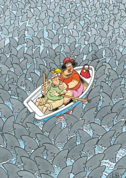 Jumbo - Jan van Haasteren - Legpuzzel - Expert 1 - Overal Haaien - 500 stukjes