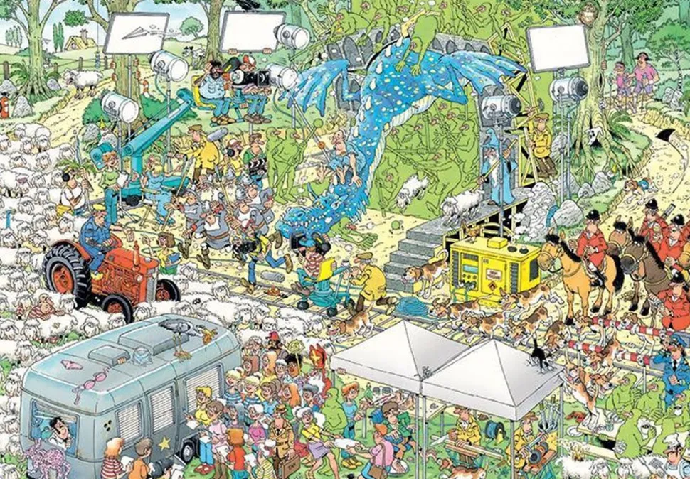 Jumbo - Jan van Haasteren - Legpuzzel - De Filmset - 2000 stukjes