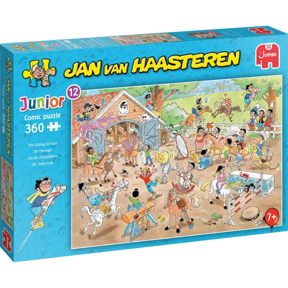 Jumbo - Jan van Haasteren - Junior 12 Legpuzzel - De Manege - 360 stukjes