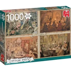 Jumbo - Legpuzzel - Vermaak in de Woonkamer, A. Pieck - 1000 stukjes
