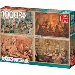 Jumbo - Legpuzzel - Vermaak in de Woonkamer, A. Pieck - 1000 stukjes
