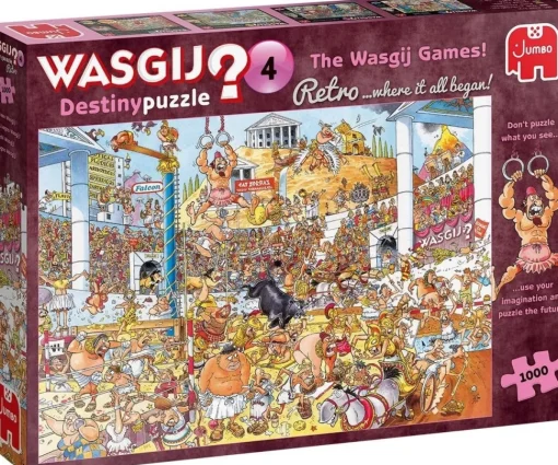 Jumbo - Legpuzzel - Wasgij Destiny Retro 4 - De Wasgij Spelen! - 1000 stukjes