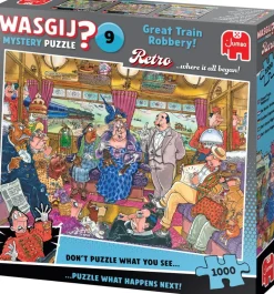 Jumbo - Legpuzzel - Wasgij Mystery Retro 9 - De Grote Treinroof - 1000 stukjes