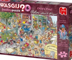 Jumbo - Legpuzzel - Wasgij Destiny Retro 6 - Child's Play! - 1000 stukjes