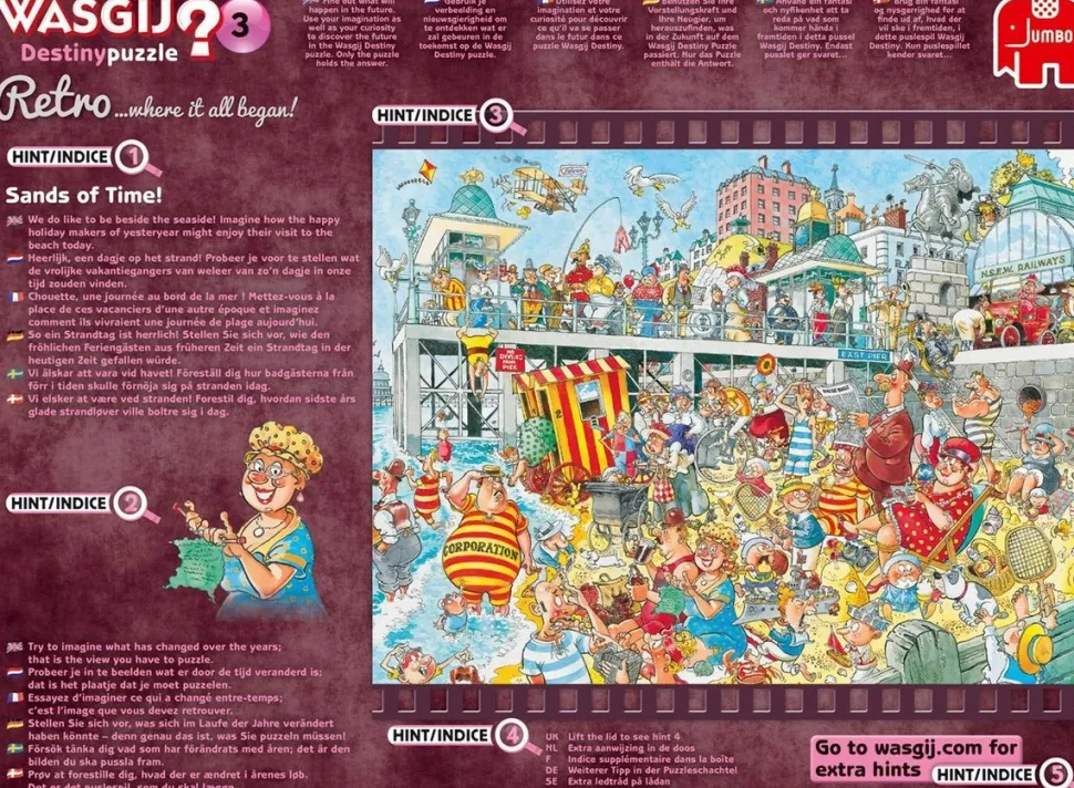 Jumbo - Legpuzzel - Wasgij Destiny Retro 3 - Verzand Verleden! - 1000 stukjes
