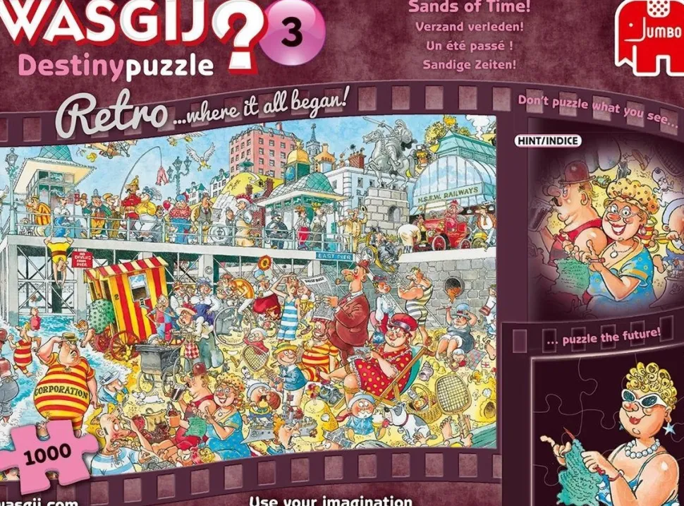 Jumbo - Legpuzzel - Wasgij Destiny Retro 3 - Verzand Verleden! - 1000 stukjes