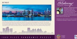 Master Pieces - Panorama Legpuzzel - City Panoramics - Detroit, Michigan - 1000 stukjes