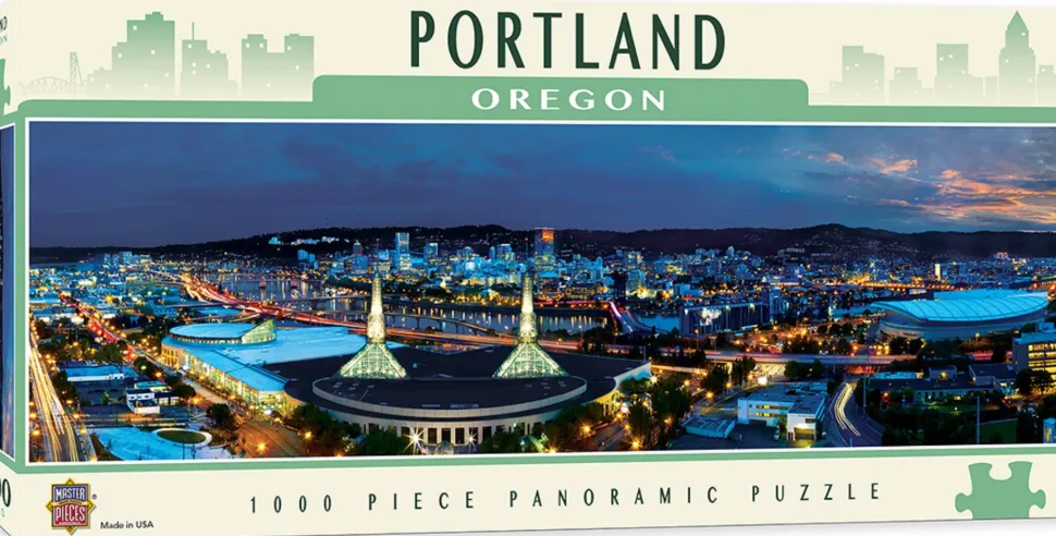 Master Pieces - Panorama Legpuzzel - City Panoramics - Portland, Oregon - 1000 stukjes