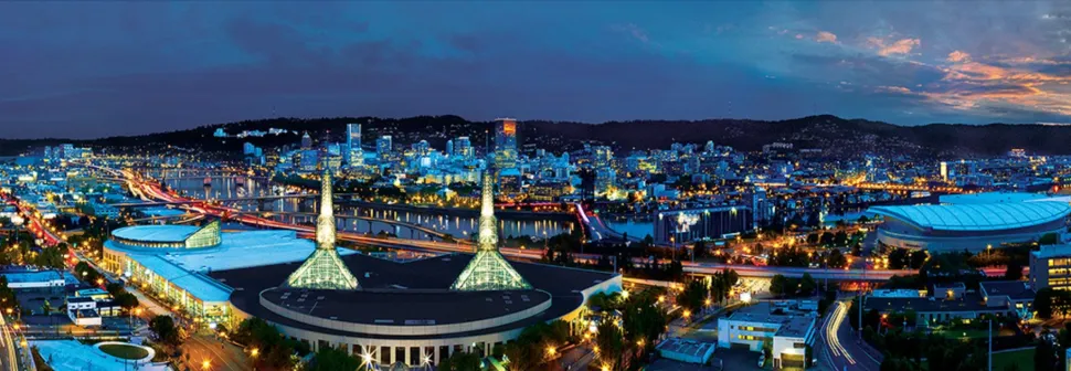 Master Pieces - Panorama Legpuzzel - City Panoramics - Portland, Oregon - 1000 stukjes