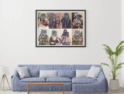 Nova - Legpuzzel - Ornate Cats Collage - 1000 stukjes